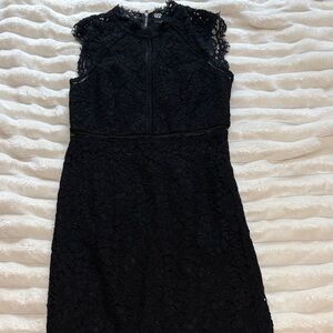 Bardot Black Lace Midi Dress